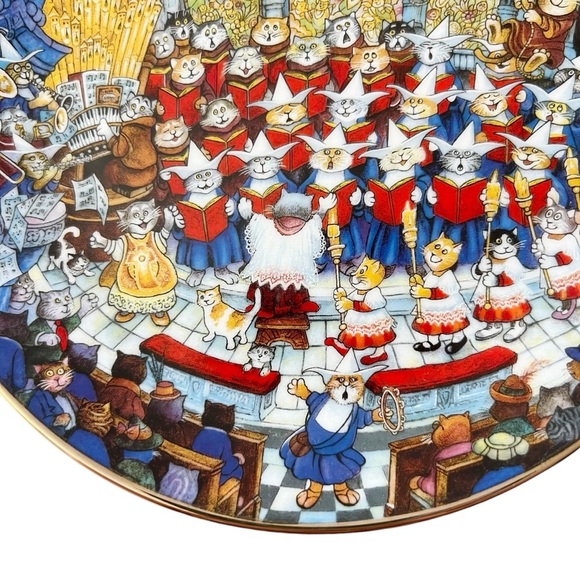 Franklin Mint Heirloom Bill Bell Ave Meow-A Cats Collector Plate - Picture 2 of 10